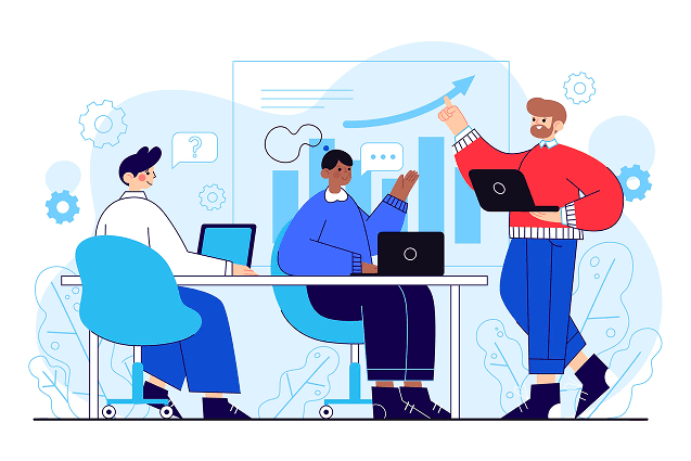 Business collaboration illustration